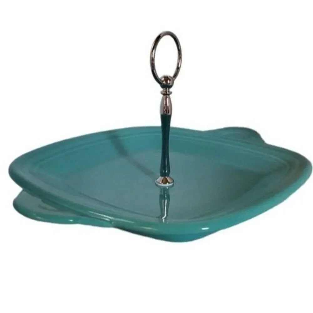Fiestaware Fiesta Plate Single Tier SERVING Server Dish Platter Turquoise
